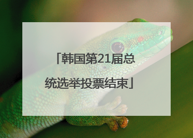 韩国第21届总统选举投票结束