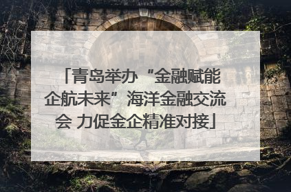 青岛举办“金融赋能 企航未来”海洋金融交流会 力促金企精准对接