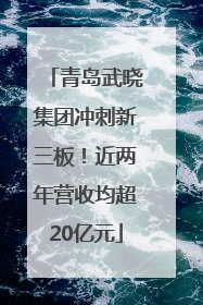 青岛武晓集团冲刺新三板！近两年营收均超20亿元