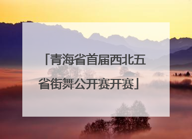 青海省首届西北五省街舞公开赛开赛