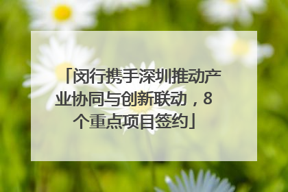 闵行携手深圳推动产业协同与创新联动，8个重点项目签约