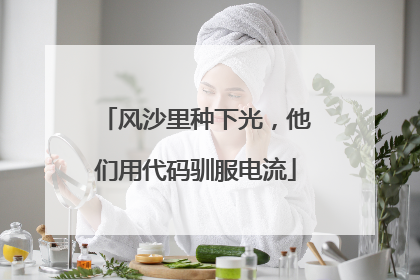 风沙里种下光，他们用代码驯服电流