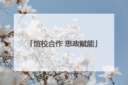 馆校合作 思政赋能