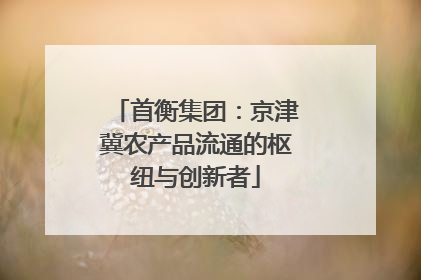 首衡集团：京津冀农产品流通的枢纽与创新者
