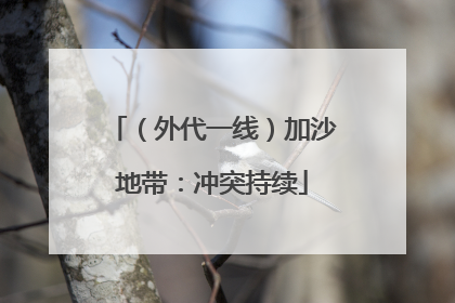 （外代一线）加沙地带：冲突持续