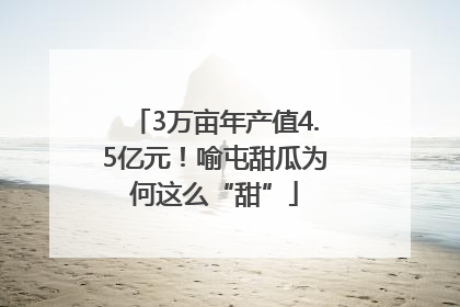 3万亩年产值4.5亿元！喻屯甜瓜为何这么“甜”