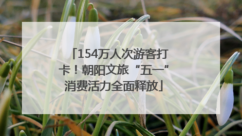 154万人次游客打卡！朝阳文旅“五一”消费活力全面释放
