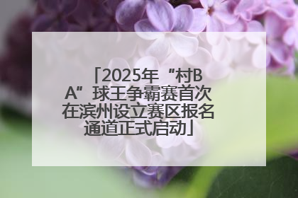 2025年“村BA”球王争霸赛首次在滨州设立赛区报名通道正式启动