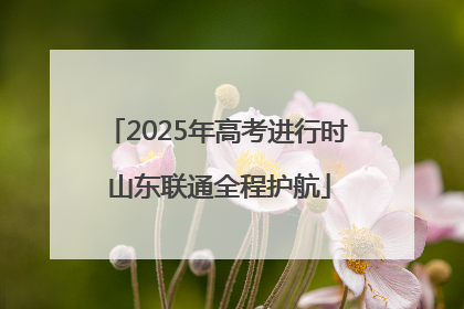 2025年高考进行时 山东联通全程护航