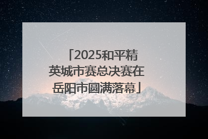 2025和平精英城市赛总决赛在岳阳市圆满落幕