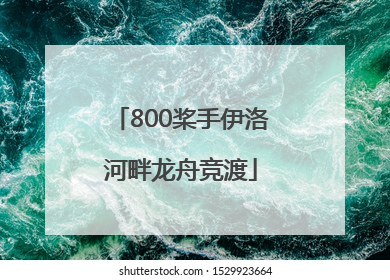 800桨手伊洛河畔龙舟竞渡