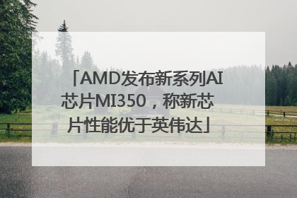 AMD发布新系列AI芯片MI350，称新芯片性能优于英伟达