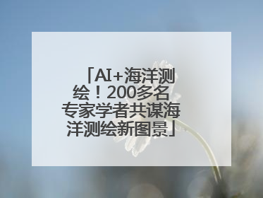 AI+海洋测绘！200多名专家学者共谋海洋测绘新图景
