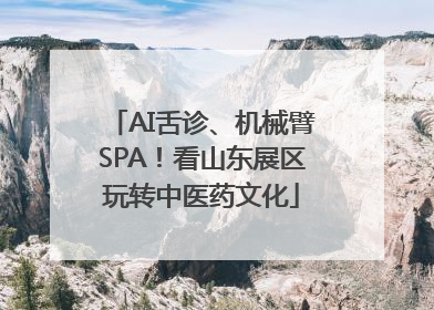 AI舌诊、机械臂SPA！看山东展区玩转中医药文化